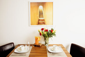 Küche mit Arbeitsfläche