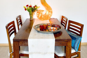 Wohnzimmer mit Dekoration